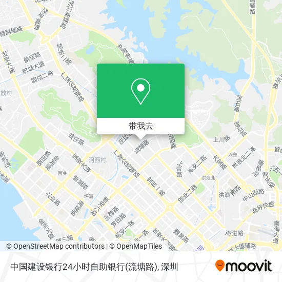 中国建设银行24小时自助银行(流塘路)地图