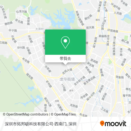深圳市拓邦硕科技有限公司-西南门地图