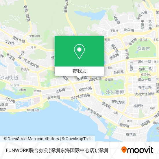 FUNWORK联合办公(深圳东海国际中心店)地图