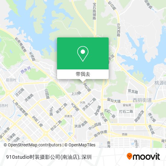 910studio时装摄影公司(南油店)地图