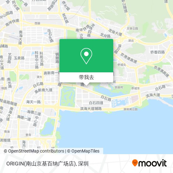 ORIGIN(南山京基百纳广场店)地图