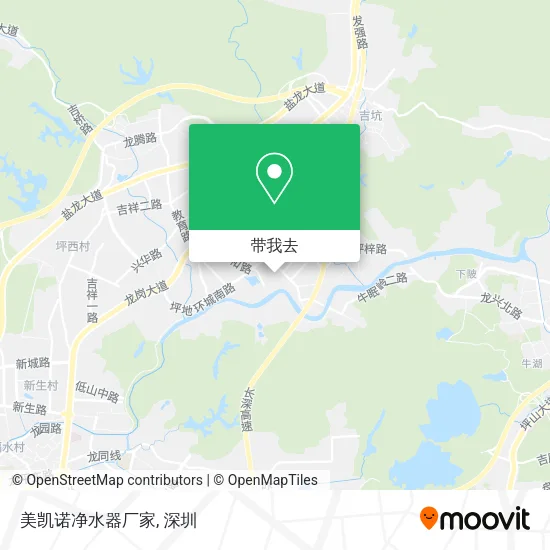 美凯诺净水器厂家地图