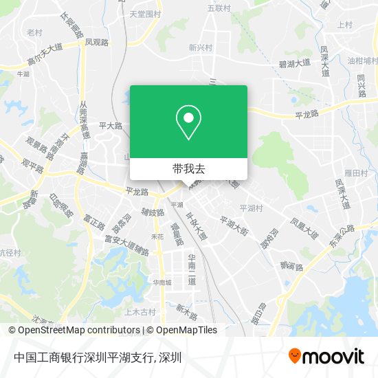 中国工商银行深圳平湖支行地图