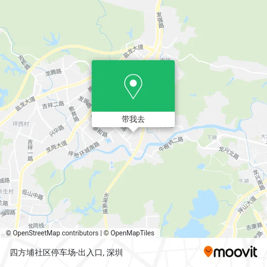 四方埔社区停车场-出入口地图
