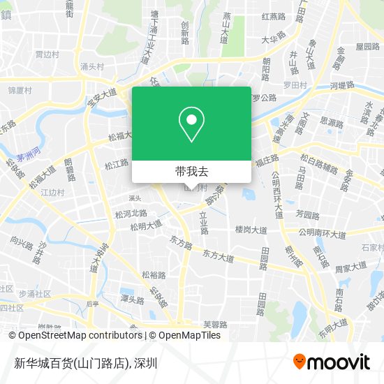 新华城百货(山门路店)地图