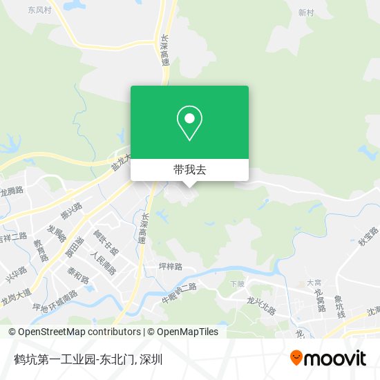 鹤坑第一工业园-东北门地图