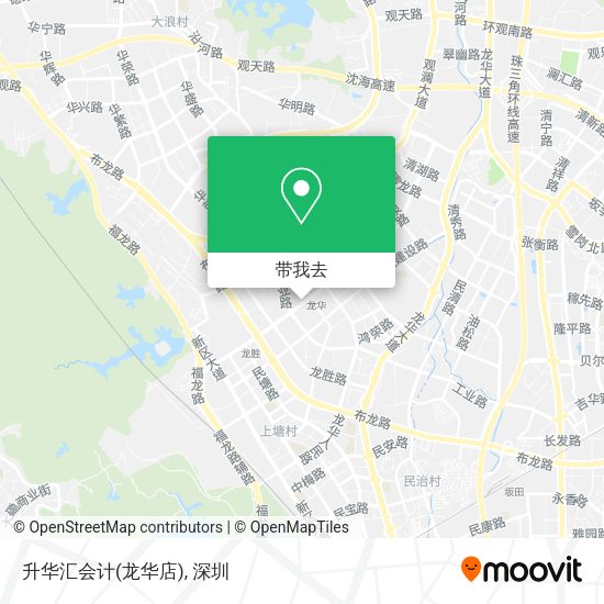 升华汇会计(龙华店)地图