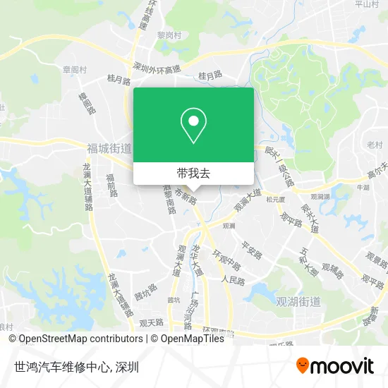 世鸿汽车维修中心地图