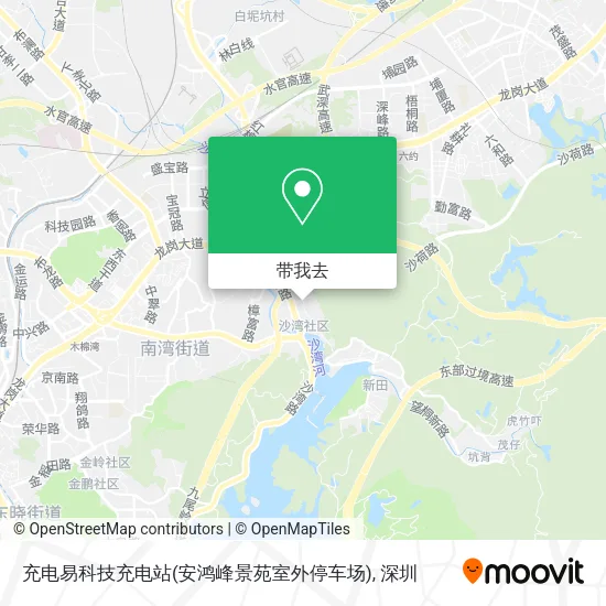 充电易科技充电站(安鸿峰景苑室外停车场)地图