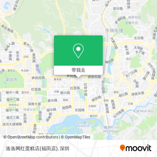 洛洛网红蛋糕店(福田店)地图