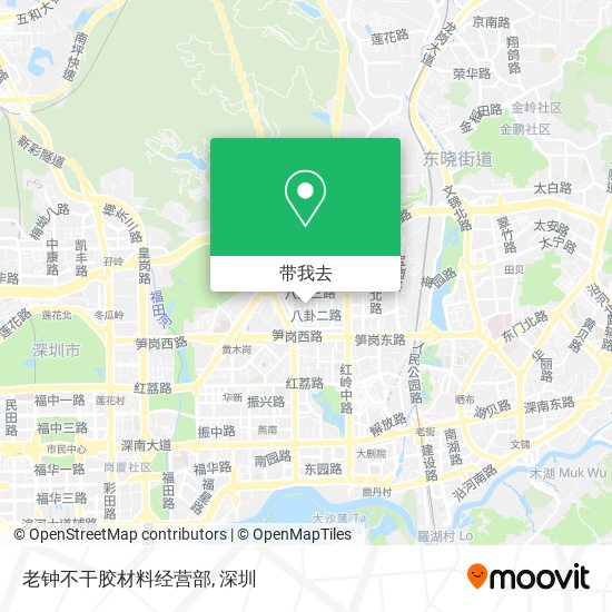 老钟不干胶材料经营部地图