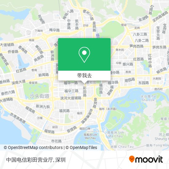 中国电信彩田营业厅地图