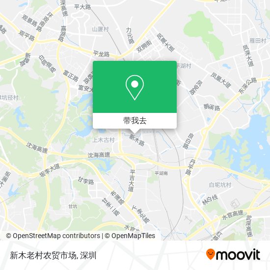 新木老村农贸市场地图