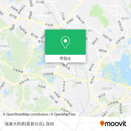 瑞康大药房(富新分店)地图
