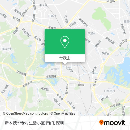 新木茂华老村生活小区-南门地图