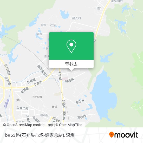 b963路(石介头市场-塘家总站)地图