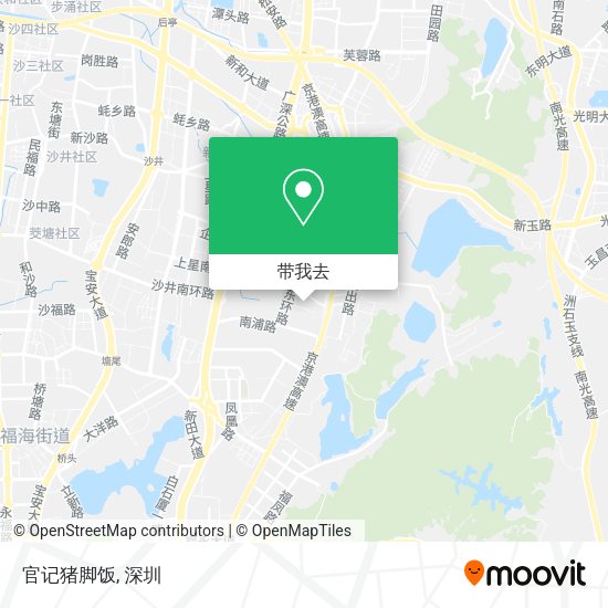 官记猪脚饭地图