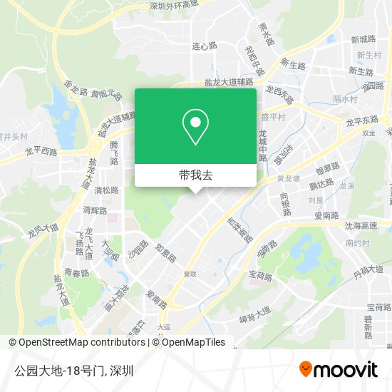 公园大地-18号门地图