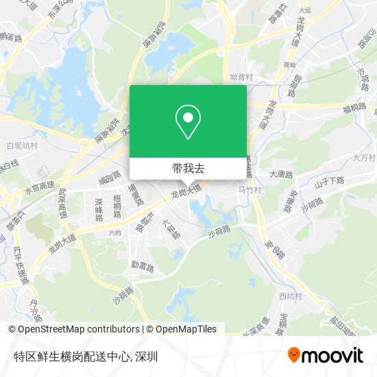 特区鲜生横岗配送中心地图