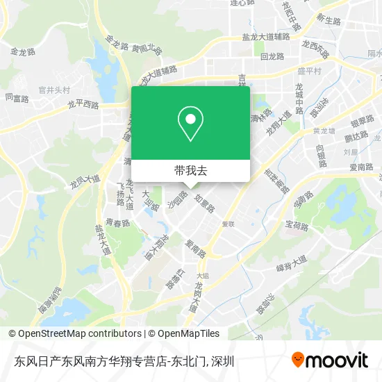 东风日产东风南方华翔专营店-东北门地图
