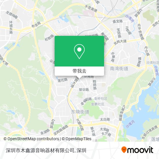 深圳市木鑫源音响器材有限公司地图