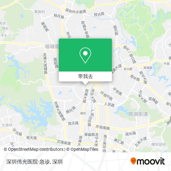 深圳伟光医院-急诊地图