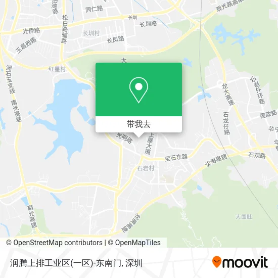 润腾上排工业区(一区)-东南门地图