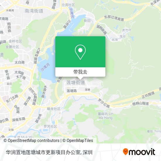 华润置地莲塘城市更新项目办公室地图