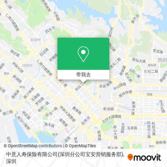 中意人寿保险有限公司(深圳分公司宝安营销服务部)地图