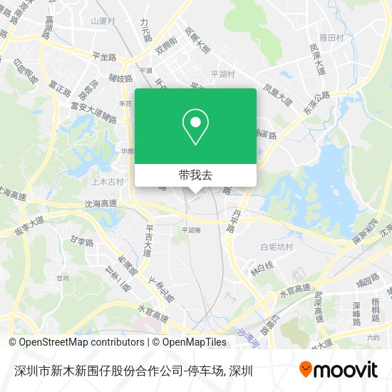 深圳市新木新围仔股份合作公司-停车场地图