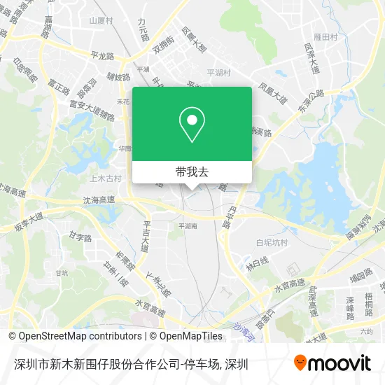 深圳市新木新围仔股份合作公司-停车场地图