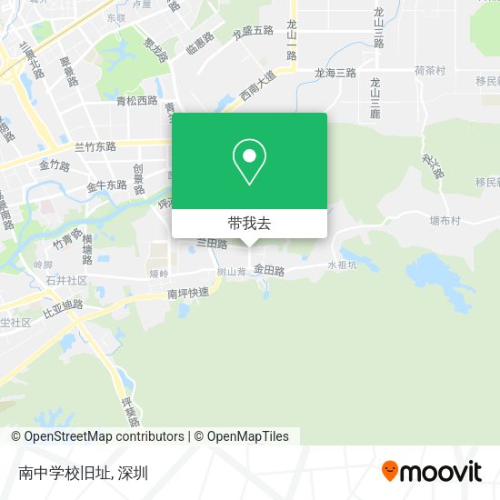 南中学校旧址地图