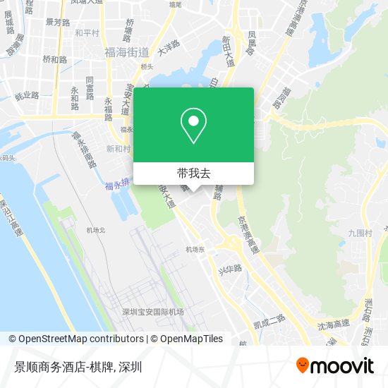 景顺商务酒店-棋牌地图