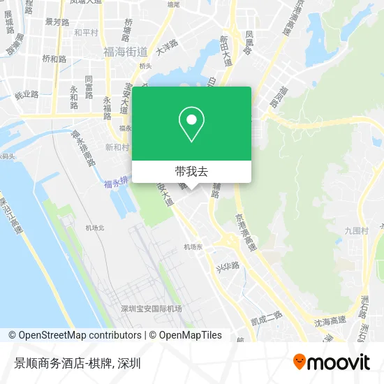 景顺商务酒店-棋牌地图
