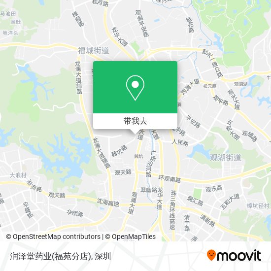 润泽堂药业(福苑分店)地图