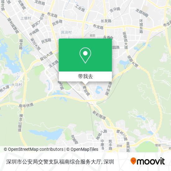 深圳市公安局交警支队福南综合服务大厅地图