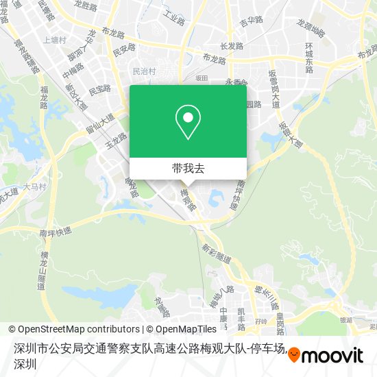 深圳市公安局交通警察支队高速公路梅观大队-停车场地图