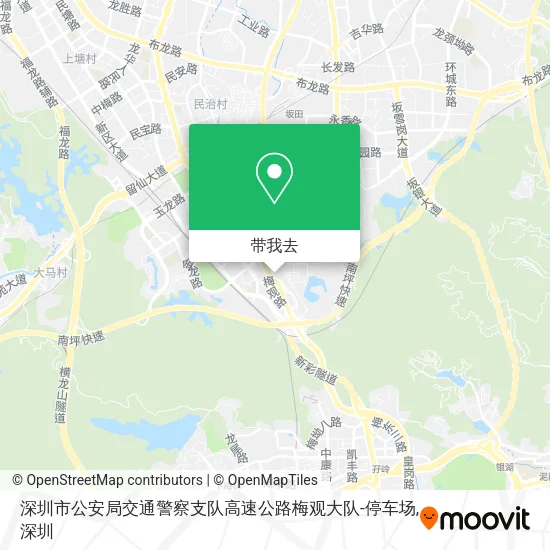 深圳市公安局交通警察支队高速公路梅观大队-停车场地图