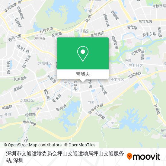 深圳市交通运输委员会坪山交通运输局坪山交通服务站地图