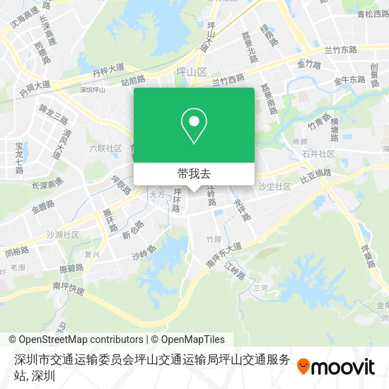 深圳市交通运输委员会坪山交通运输局坪山交通服务站地图