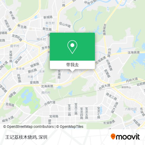 王记荔枝木烧鸡地图