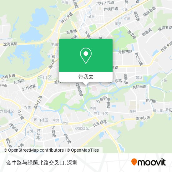 金牛路与绿荫北路交叉口地图