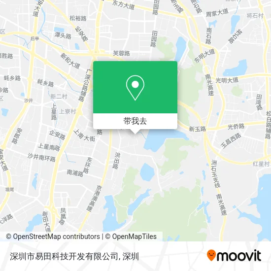 深圳市易田科技开发有限公司地图