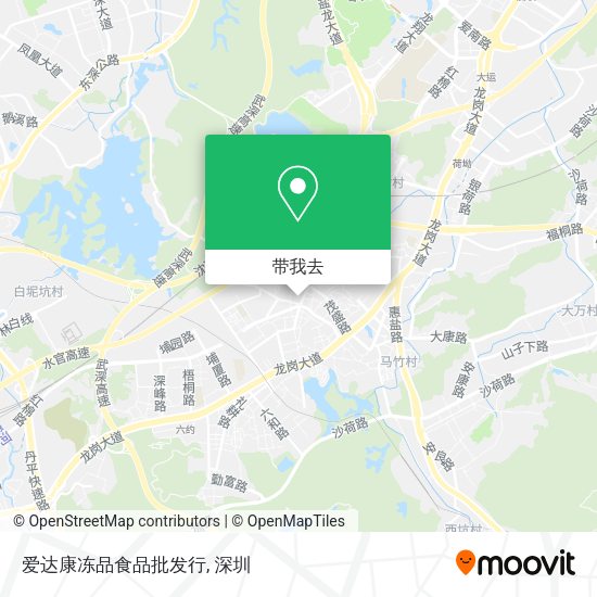 爱达康冻品食品批发行地图