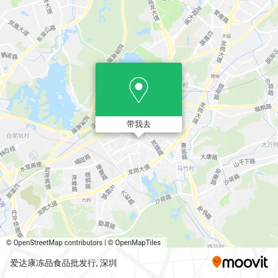 爱达康冻品食品批发行地图