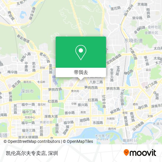 凯伦高尔夫专卖店地图