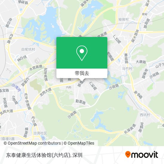 东泰健康生活体验馆(六约店)地图