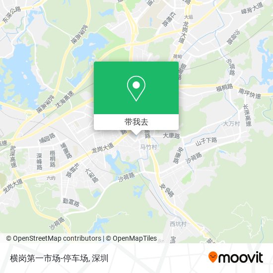 横岗第一市场-停车场地图