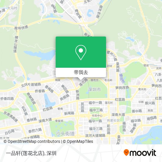 一品轩(莲花北店)地图