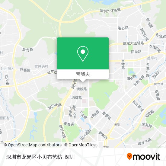 深圳市龙岗区小贝布艺纺地图